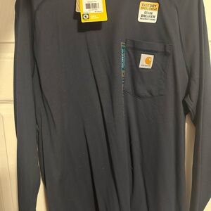 Carhartt Blue Long Sleeve Tee